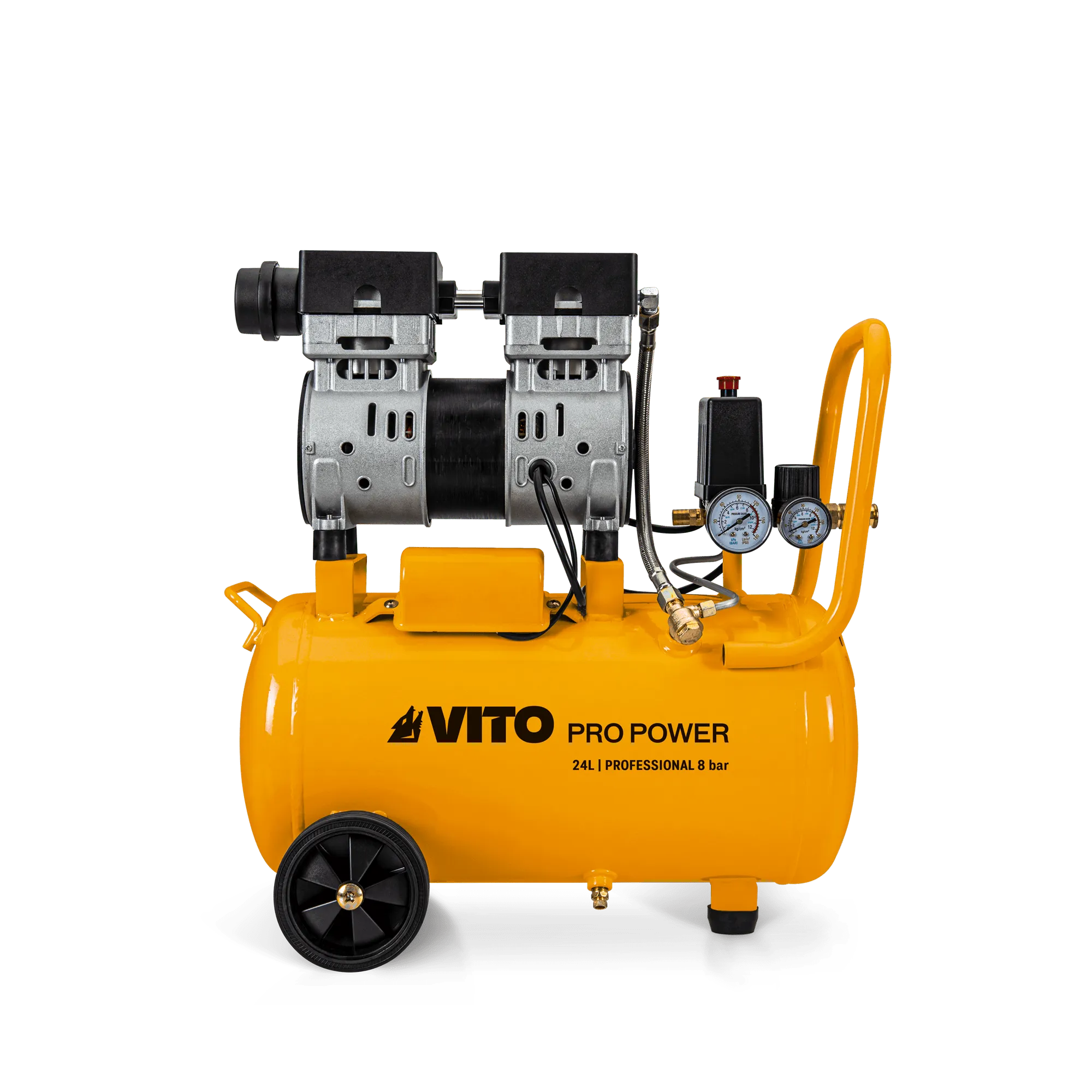 1. COMPRESSOR SEM ÓLEO SILENCIOSO 24L 8 BAR 1.0HP