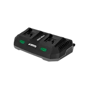 5. PERCEUSE-VISSEUSE BRUSHLESS + VISSEUSE + 2X BATTERIES 20V + CHARGEUR DOUBLE + SAC