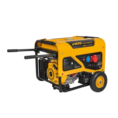GERADOR 8KVA TRIFÁSICO C/ ARRANQUE ELÉCTRICO, RODAS E PEGA